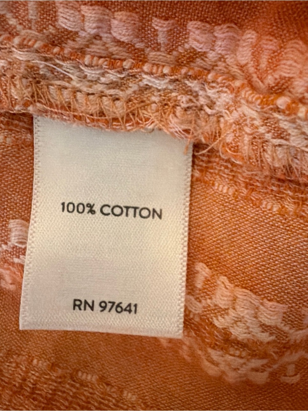 J.Jill Maxi Dress Women's Size M Orange Tie-Dye Embroidered Tiered Boho Cotton - Picture 7 of 9